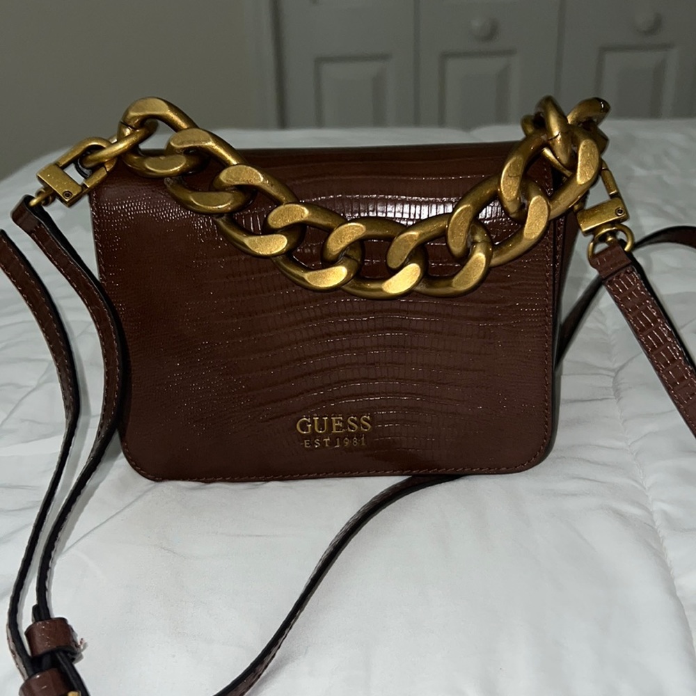 Guess Brown Croc Bag
